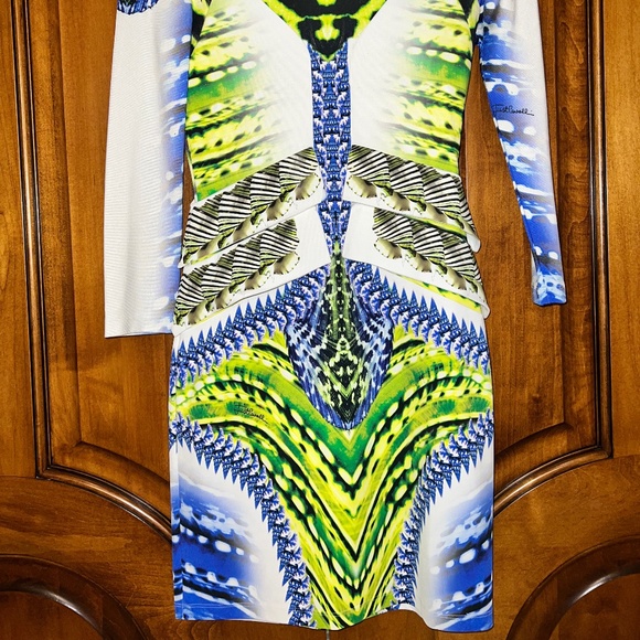 Roberto Cavalli Long Sleeve Mini Dress - Picture 2 of 5